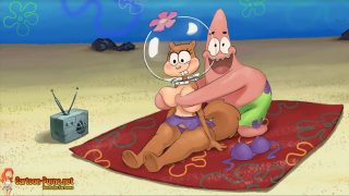 Spongebob and Patrick porno | Patrick Star & Sandy Cheeks amüsieren sich am Strand