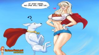 Krypto the Superdog porno comics | Hart an der Luft gefickt sexy 3D
