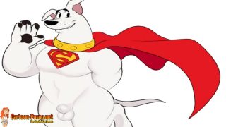 Superdog furry porno | Wird von einem Monsterschwanz runtergepiped sexy 3D